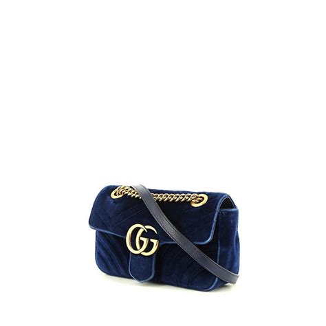 borsa gucci velluto blu|Borse Gucci in Velluto Blu .